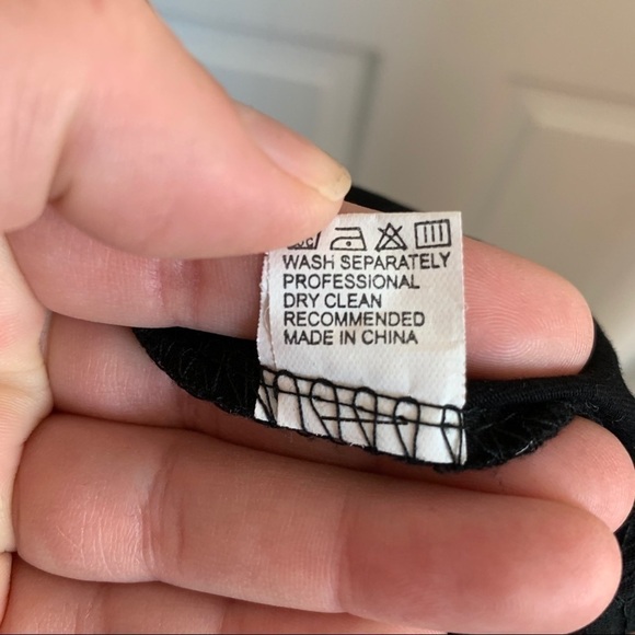 Jacey Lane Black Windowpane Plaid Long Sleeve Swing Dress - Picture 7 of 7